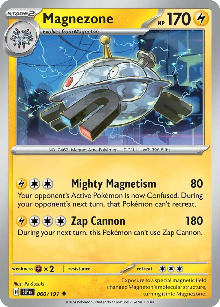 Magnezone Surging Sparks Pokemon card