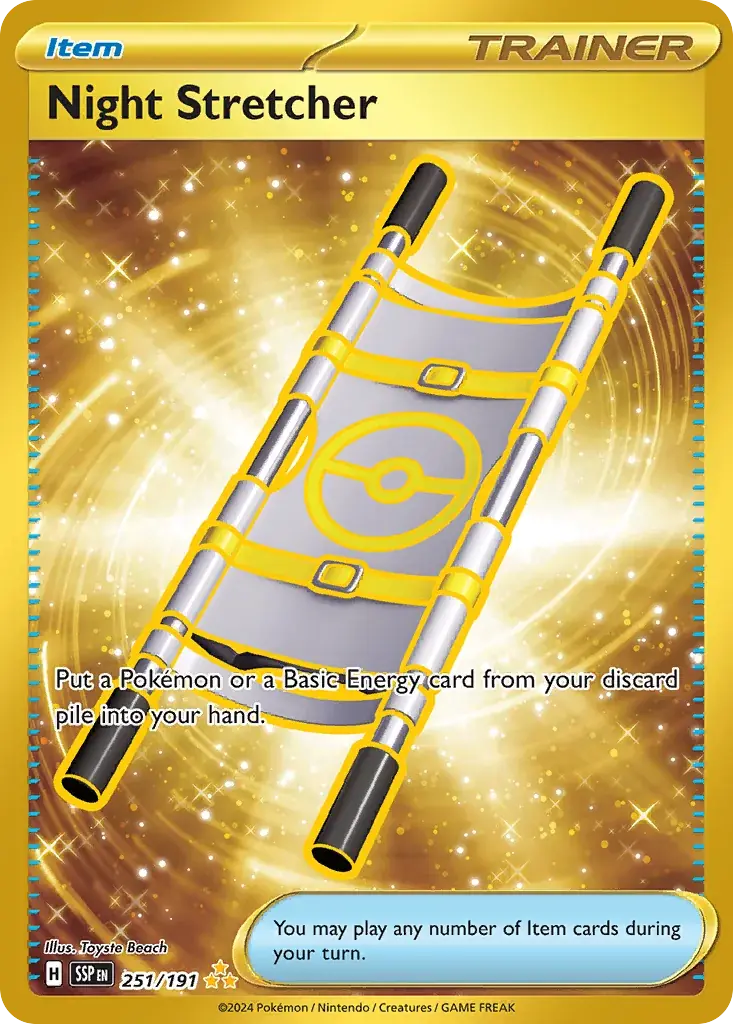 Night Stretcher Surging Sparks Pokemon card