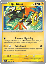 Tapu Koko Rare Surging Sparks