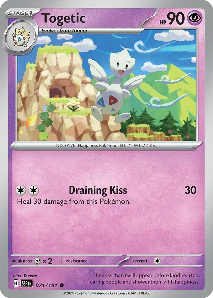 Togetic Surging Sparks Pokemon card