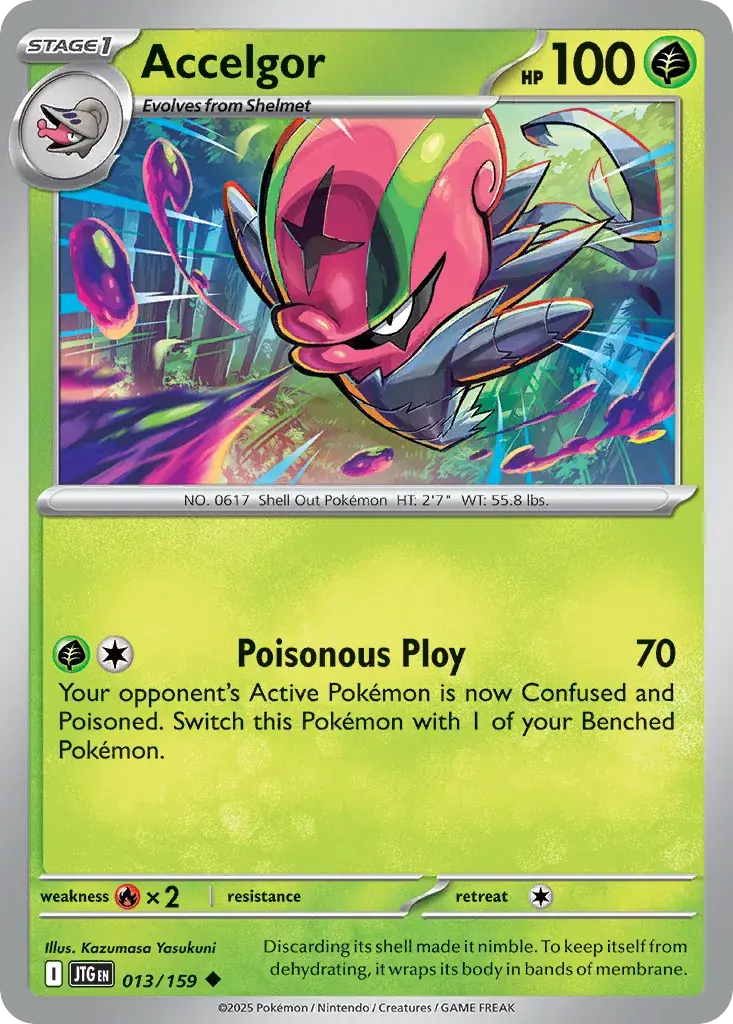 Accelgor Journey Together Pokemon card