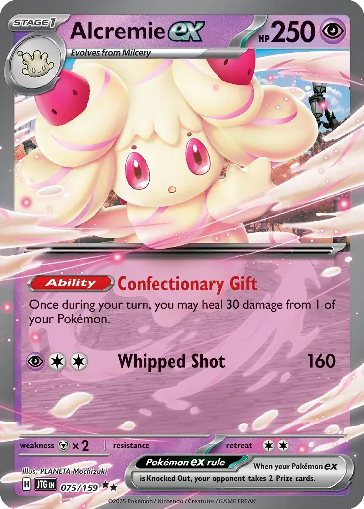 Alcremie ex Journey Together Pokemon card