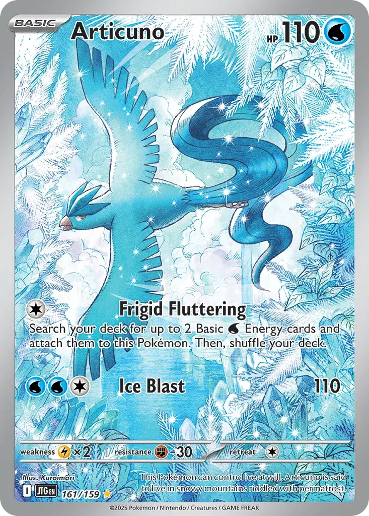 Articuno Journey Together Pokemon card
