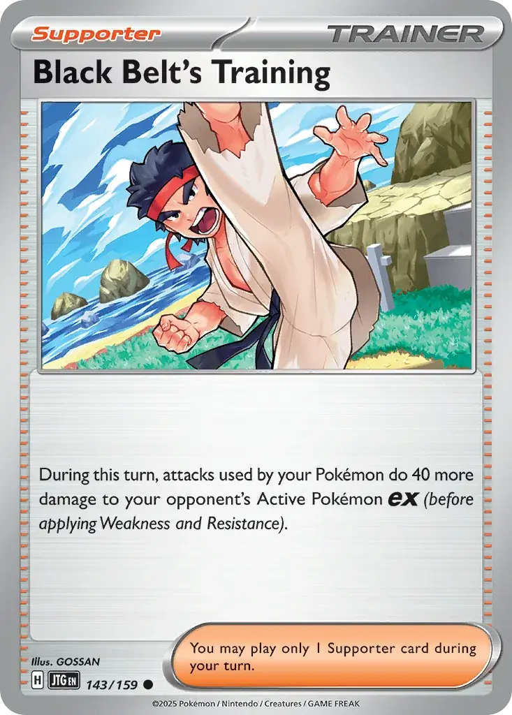 Black Belt's Training Journey Together Pokemon card