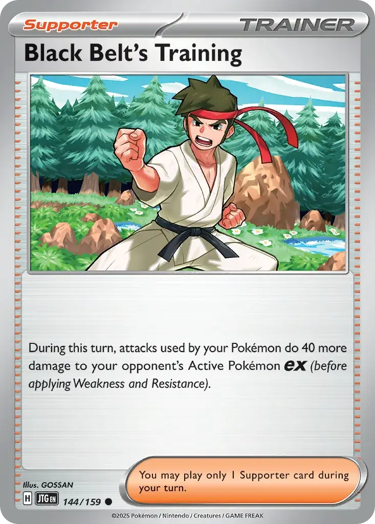 Black Belt's Training Journey Together Pokemon card
