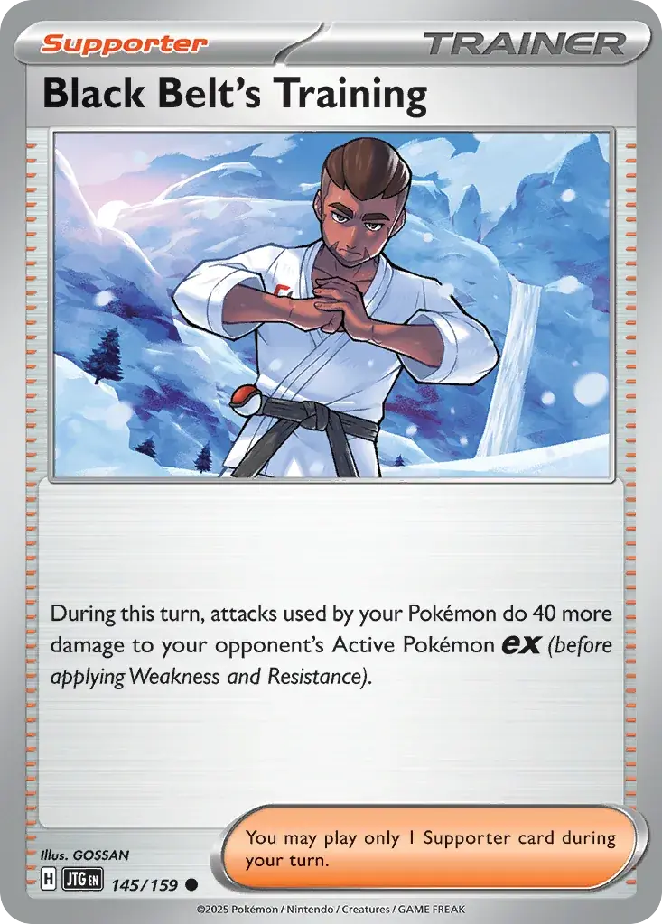 Black Belt's Training Journey Together Pokemon card