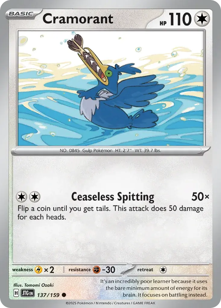 Cramorant Journey Together Pokemon card