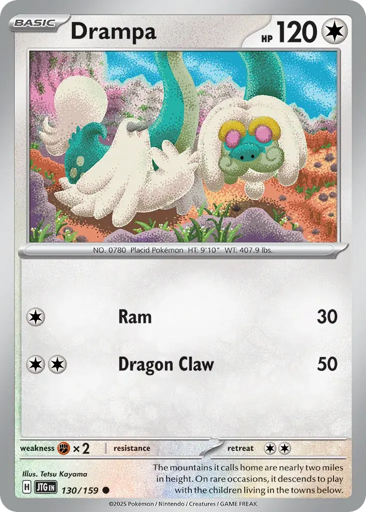 Drampa Journey Together Pokemon card