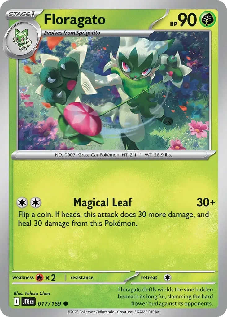 Floragato Journey Together Pokemon card