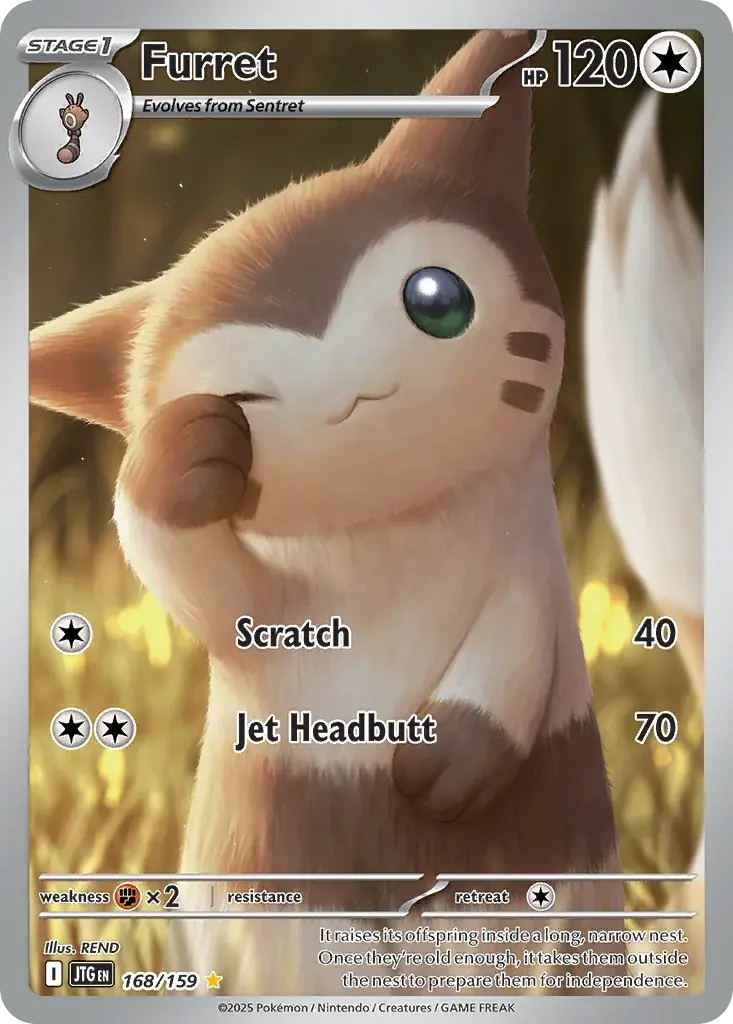 Furret Journey Together Pokemon card