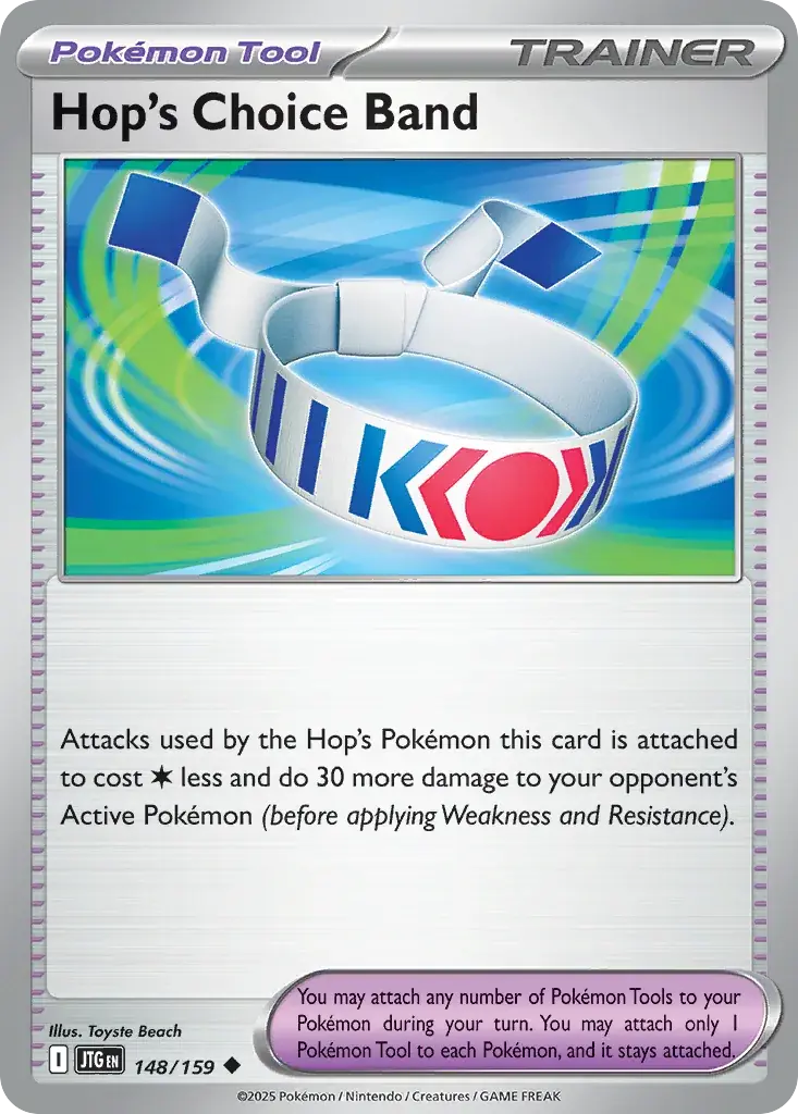 Hop's Choice Band Journey Together Pokemon card