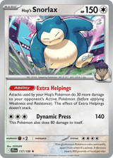 Hop's Snorlax Rare Journey Together