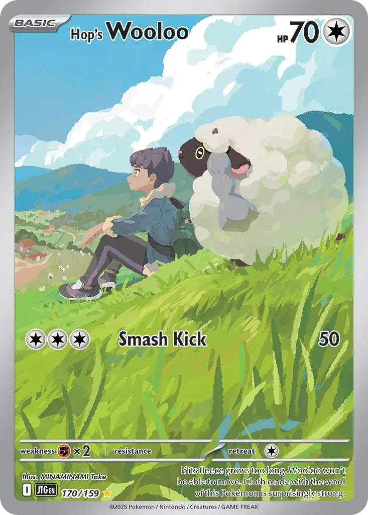 Hop's Wooloo Journey Together Pokemon card