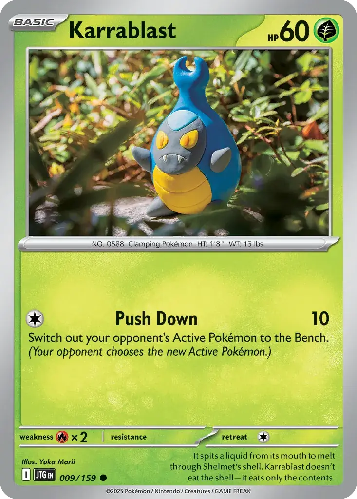 Karrablast Journey Together Pokemon card