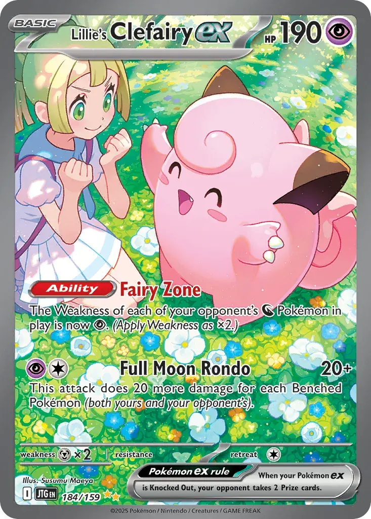 Lillie's Clefairy ex Journey Together Pokemon card