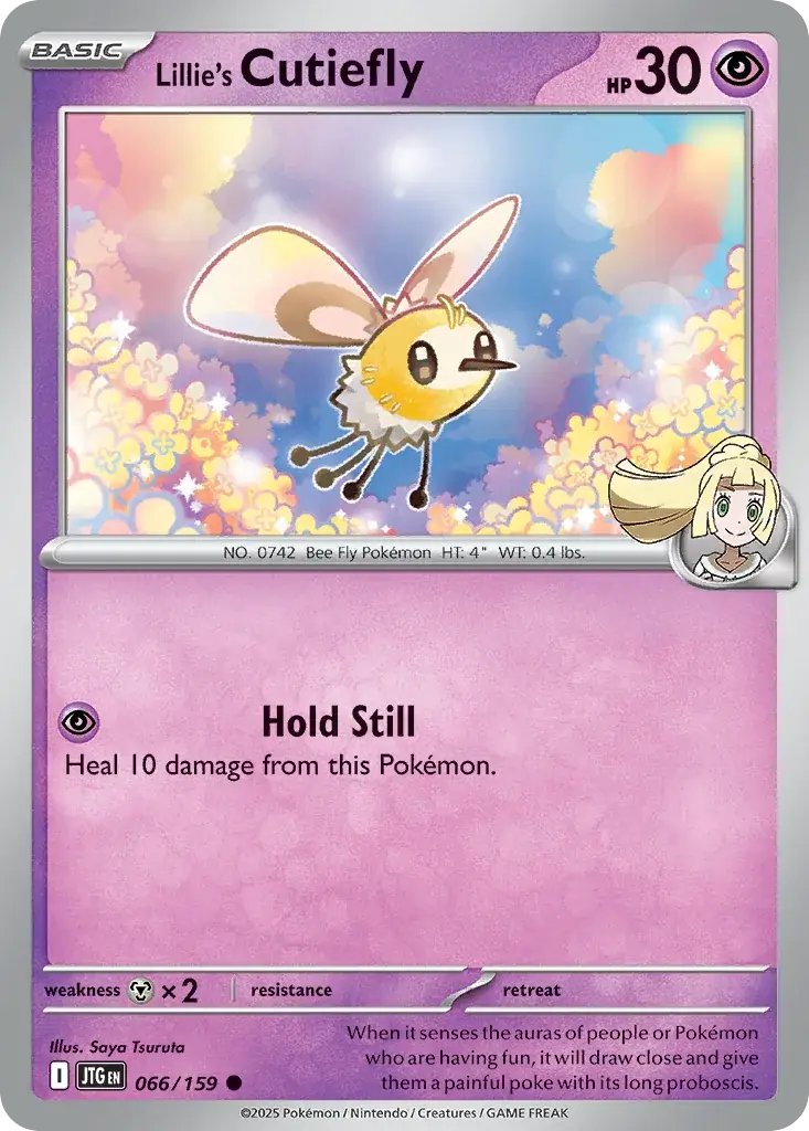 Lillie's Cutiefly Journey Together Pokemon card