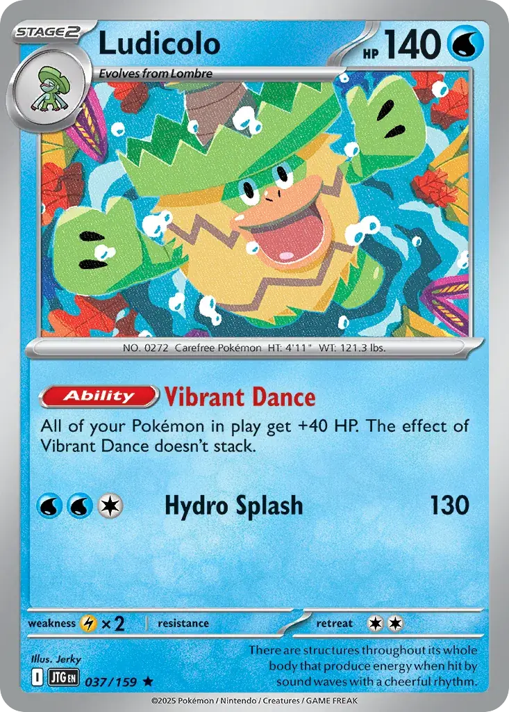 Ludicolo Journey Together Pokemon card