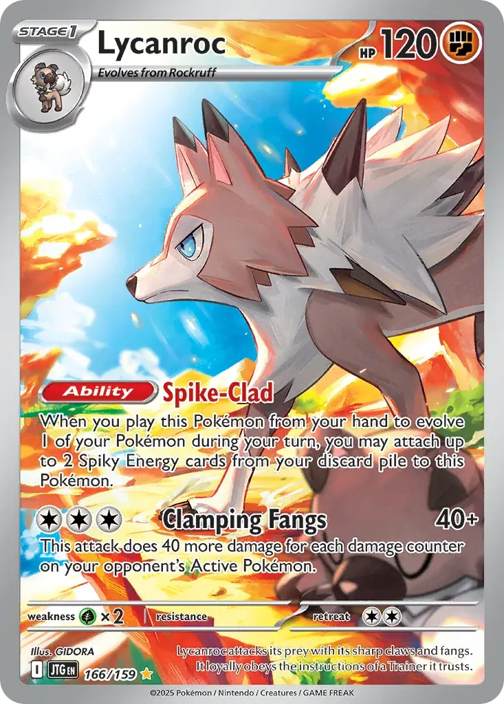 Lycanroc Journey Together Pokemon card