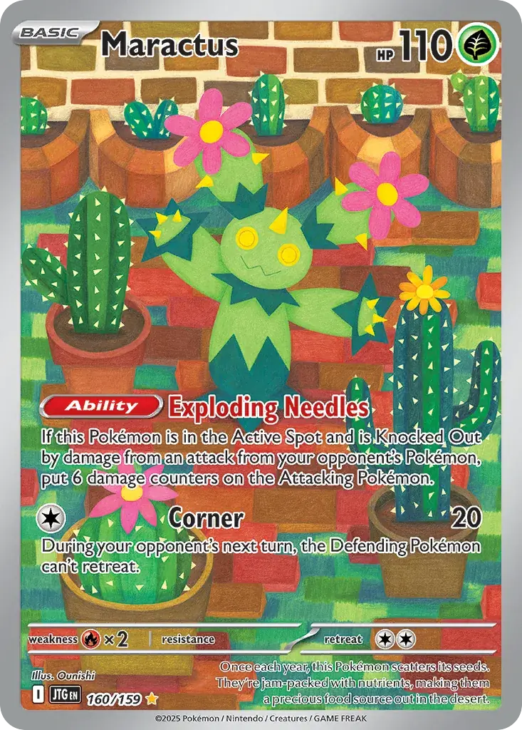 Maractus Journey Together Pokemon card