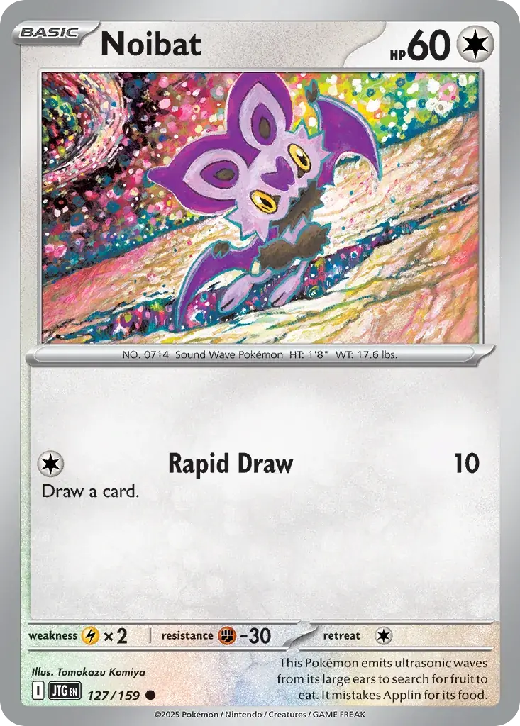 Noibat Journey Together Pokemon card
