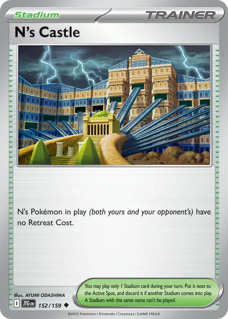 N's Castle Journey Together Pokemon card