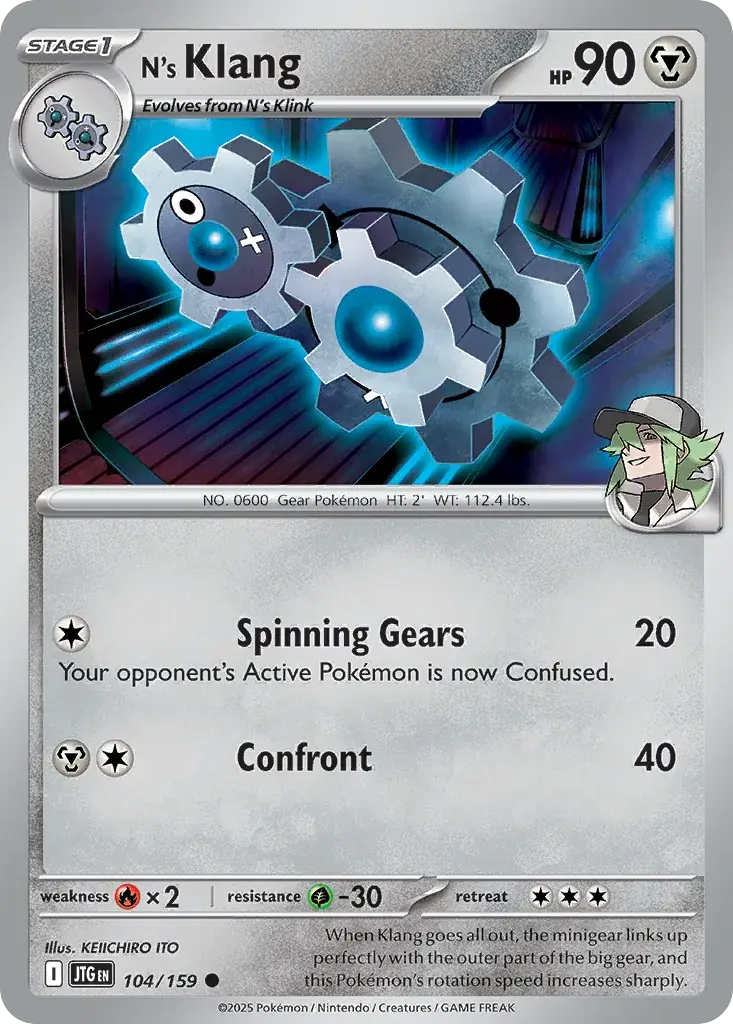 N's Klang Journey Together Pokemon card