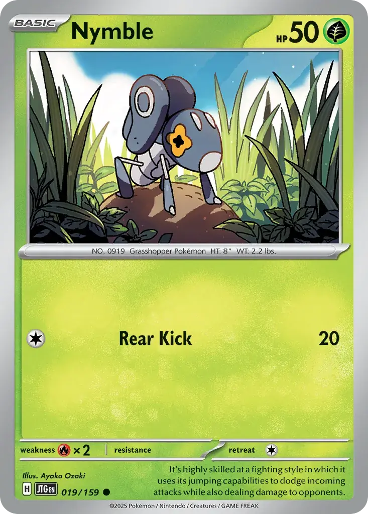Nymble Journey Together Pokemon card
