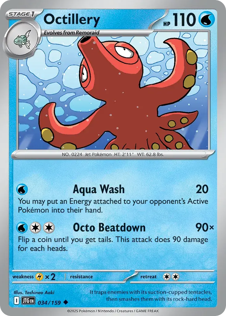 Octillery Journey Together Pokemon card