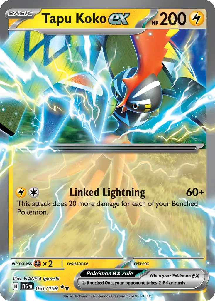 Tapu Koko ex Journey Together Pokemon card