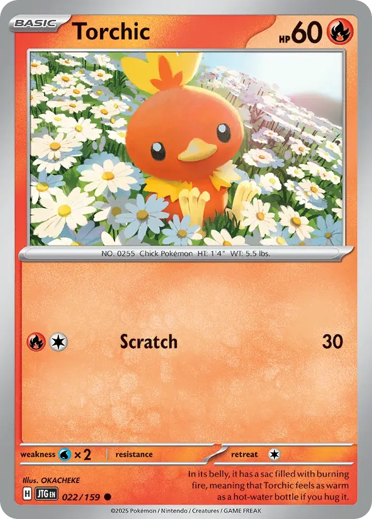 Torchic Journey Together Pokemon card