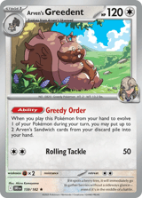 Arven's Greedent Rare Destined Rivals