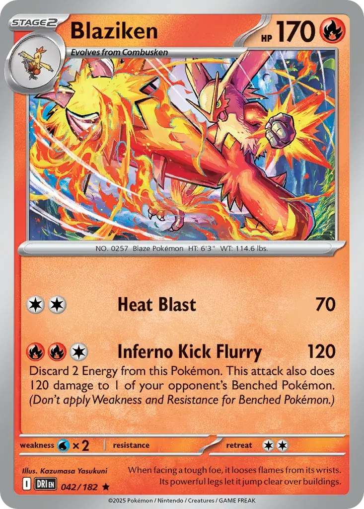 Blaziken Destined Rivals Pokemon card