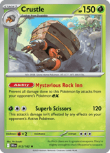 Crustle Destined Rivals Pokemon card