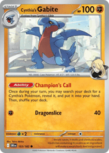 Cynthia's Gabite Common Destined Rivals