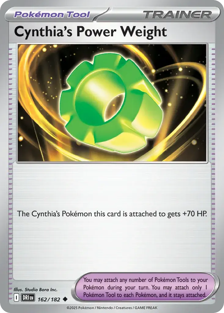 Cynthia's Power Weight Destined Rivals Pokemon card