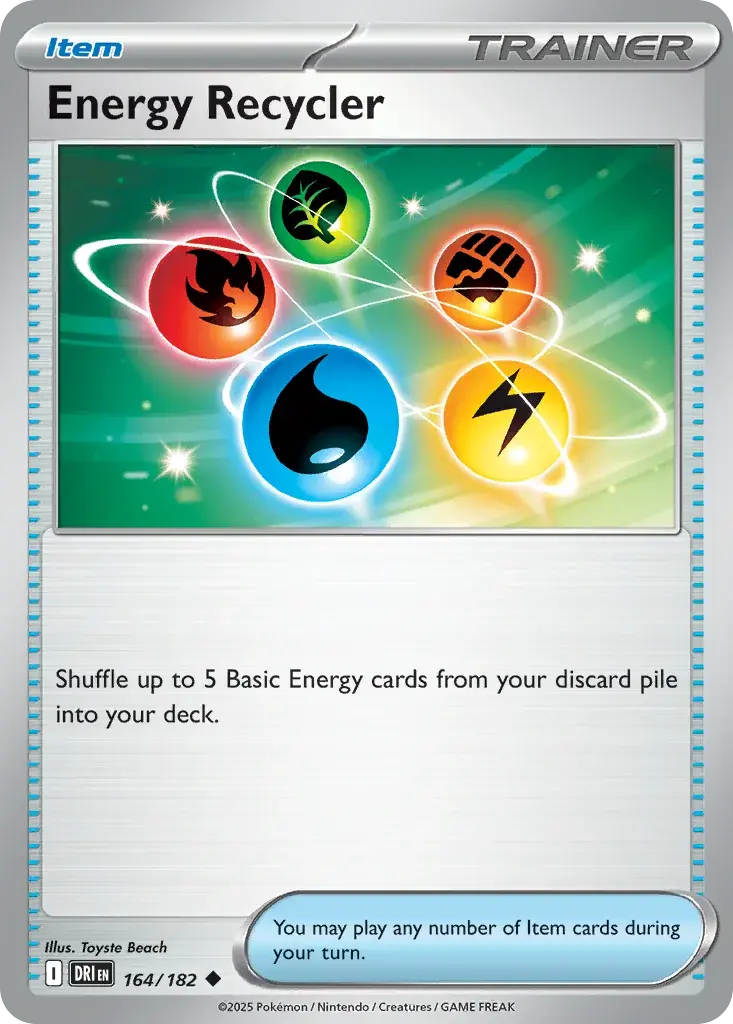 Energy Recycler Destined Rivals Pokemon card