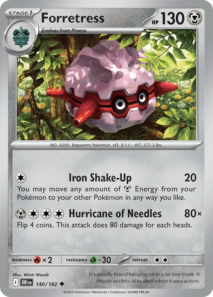 Forretress Destined Rivals Pokemon card