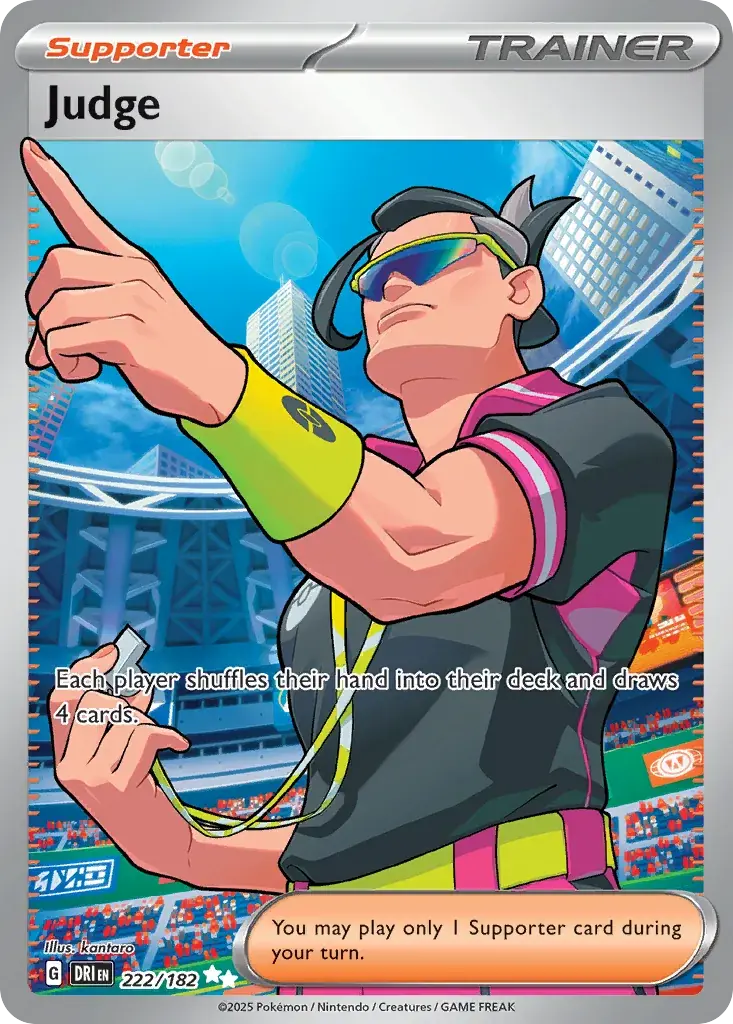 Judge Destined Rivals Pokemon card