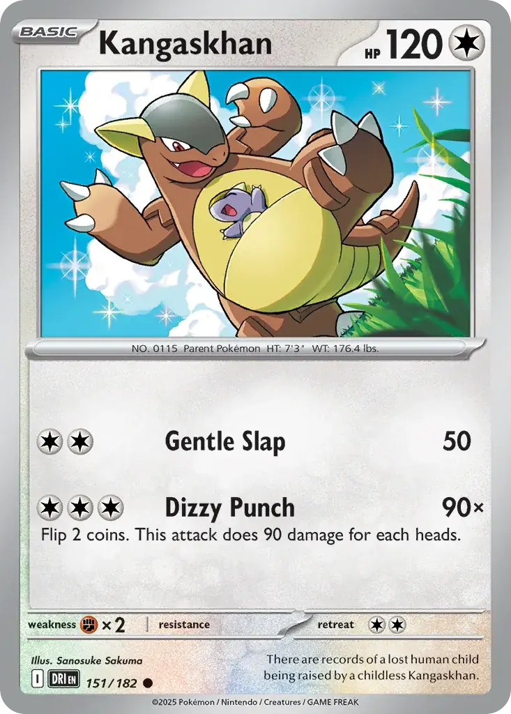 Kangaskhan Destined Rivals Pokemon card