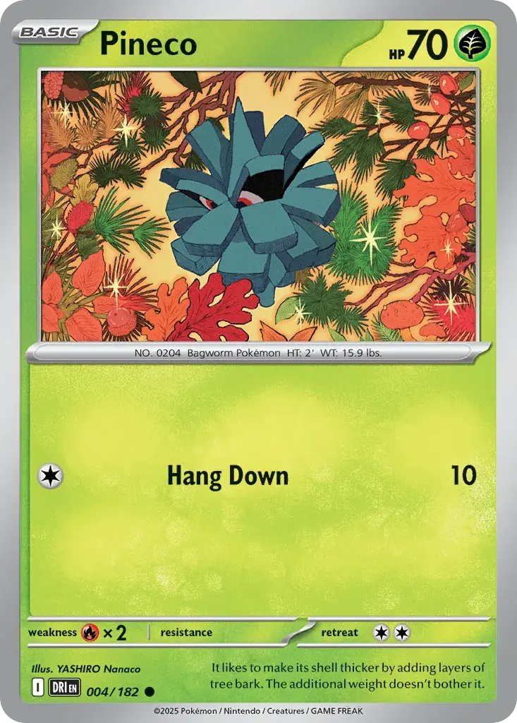 Pineco Destined Rivals Pokemon card