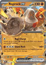 Regirock ex Double Rare Destined Rivals
