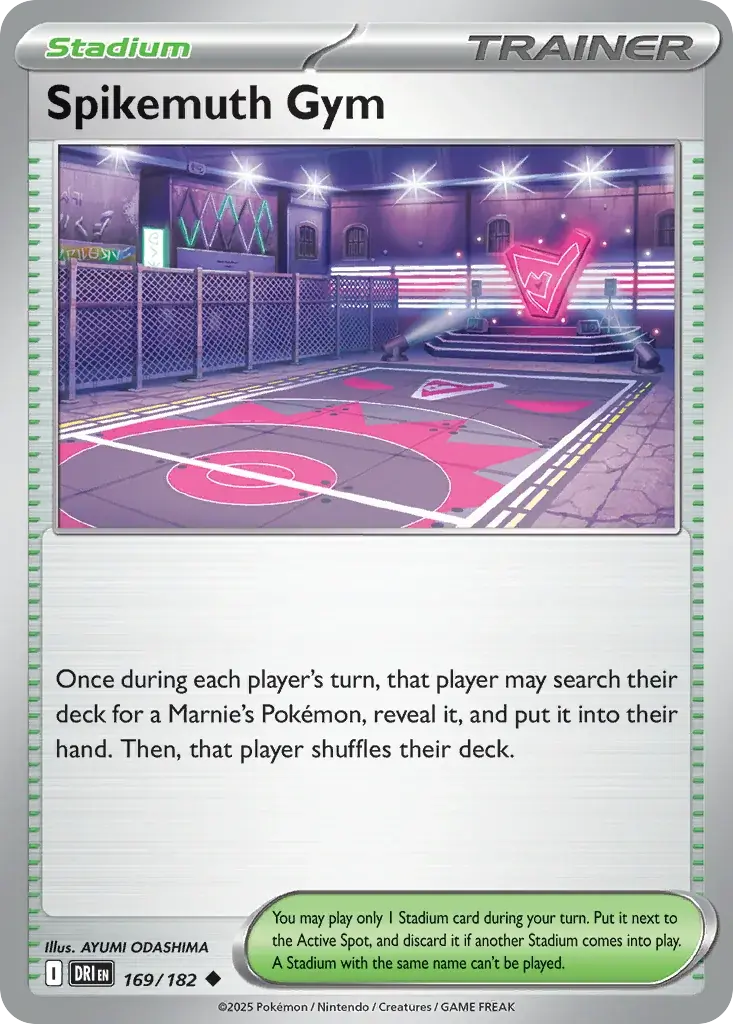 Spikemuth Gym Destined Rivals Pokemon card