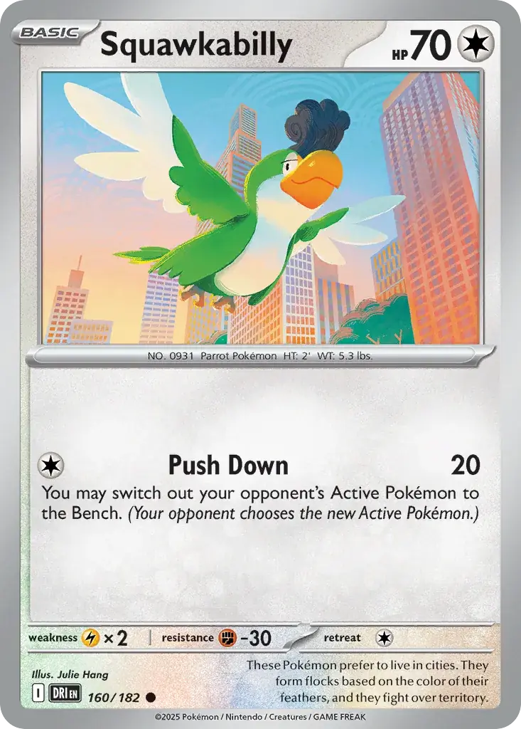 Squawkabilly Destined Rivals Pokemon card