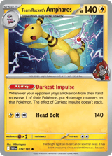 Team Rocket's Ampharos Uncommon Destined Rivals