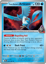 Team Rocket's Articuno Rare Destined Rivals