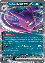Team Rocket's Crobat ex Double Rare Destined Rivals