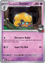 Team Rocket's Dottler Common Destined Rivals