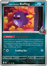 Team Rocket's Koffing Common Destined Rivals