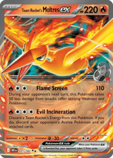 Team Rocket's Moltres ex Ultra Rare Destined Rivals