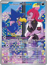 Team Rocket's Murkrow Illustration Rare Destined Rivals